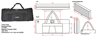 Keyboard Bag 1000 x 410 x 145mm